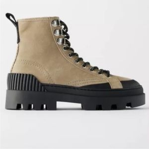 ISO Zara Lug Sole Lace Up Boot